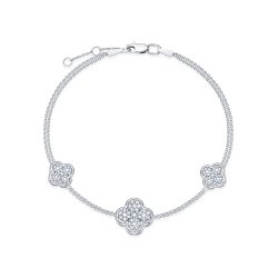 Brățară din aur alb cu pietre Diamant