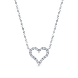 Colier din aur alb cu pietre Diamant