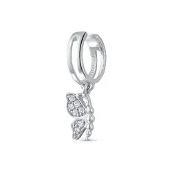 Piercing din aur alb cu Diamant