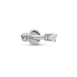 Cercel din aur alb cu pietre Diamant
