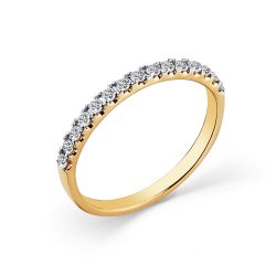 Inel din aur roșu cu pietre Diamant