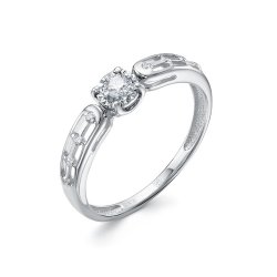Inel din aur alb cu pietre Diamant