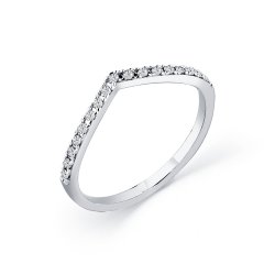 Inel din aur alb cu pietre Diamant