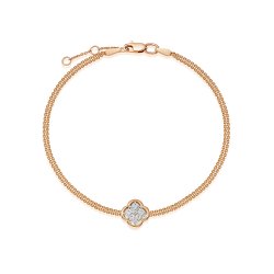 Brățară din aur roșu cu pietre Diamant