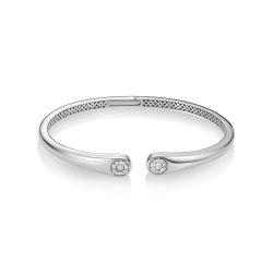 Brățară din aur alb cu pietre Diamant