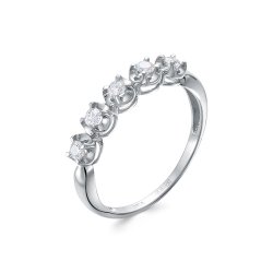 Inel din aur alb cu pietre Diamant