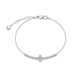 Brățară din aur alb cu pietre Diamant