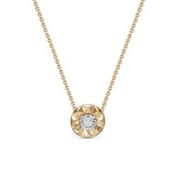 Colier din aur roșu cu pietre Diamant