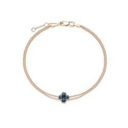 Brățară din aur roșu cu pietre Diamant, Safir