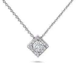 Colier din aur alb cu Diamant