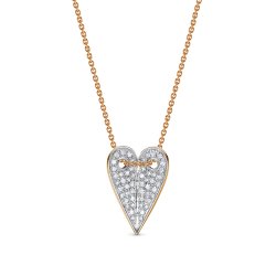 Colier din aur roșu cu pietre Diamant