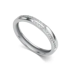 Inel din aur alb cu Diamant
