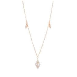 Colier din aur roz cu pietre Diamant