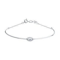 Brățară din aur alb cu pietre Diamant