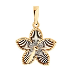 Подвеска из красного золота без камней