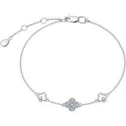 Браслет из белого золота с камнями Бриллиант