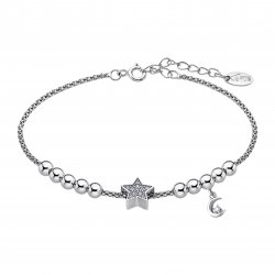 Brățară Stea din argint  cu pietre Cubic Zirconia Incolor