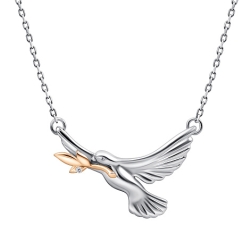 Колье из серебра с камнями Бриллиант