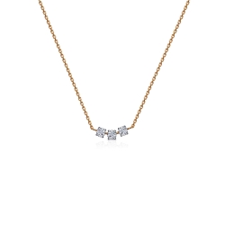 Colier din aur roșu cu Cubic Zirconia Incolor