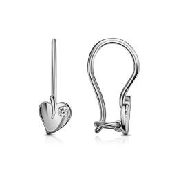 Cercei p-u copii din argint  cu pietre Cubic Zirconia Incolor