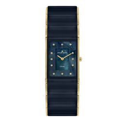 Ceas JACQUES LEMANS cu pietre Swarovski, Ceramica neagră