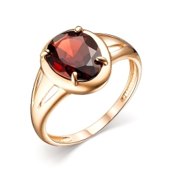 Inel din aur roșu cu pietre Granat