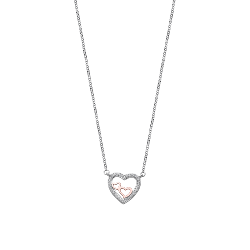 Colier din argint  cu pietre Cubic Zirconia Incolor