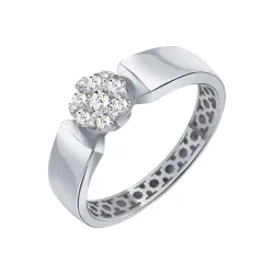 Inel din aur alb cu Diamant