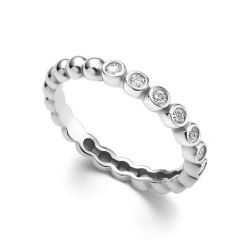 Inel din argint  cu pietre Cubic Zirconia Incolor