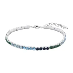 Brățară Tennis din argint cu Cubic Zirconia Multicoloră