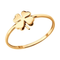 Inel din aur roșu fără pietre