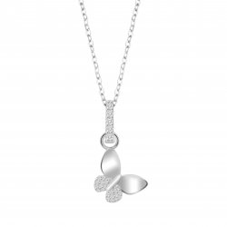 Colier din argint  cu pietre Cubic Zirconia Incolor