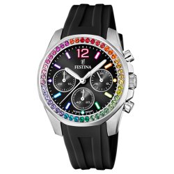 Ceas FESTINA  cu pietre Swarovski multicolore