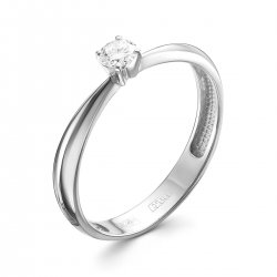Inel din aur alb cu pietre Diamant