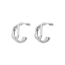 Серьги Пусеты из стали без камней