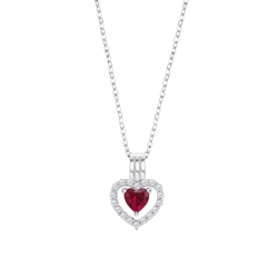 Colier din argint  cu pietre Cubic Zirconia Incolor,