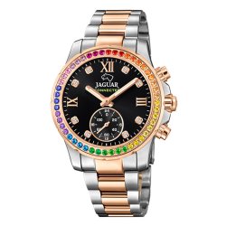 Ceas JAGUAR  cu pietre Swarovski multicolore