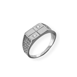 Inel din argint  cu pietre Cubic Zirconia Incolor