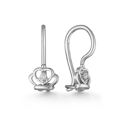 Cercei p-u copii din argint  cu pietre Cubic Zirconia Incolor