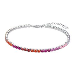 Brățară Tennis din argint cu Cubic Zirconia Multicoloră