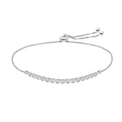 Brățară din argint  cu pietre Cubic Zirconia Incolor