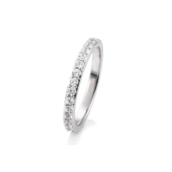 Verighetă din platina  cu pietre Diamant