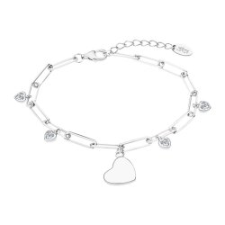 Brățară Love din argint  cu pietre Cubic Zirconia Incolor