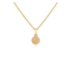 Подвеска из красного золота с камнями Бриллиант