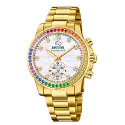 Часы JAGUAR с камнями Swarovski разноцветные\n