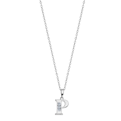 Colier din argint  cu pietre Cubic Zirconia Incolor