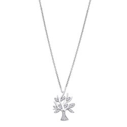 Colier din argint  cu pietre Cubic Zirconia Incolor