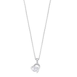 Colier din argint  cu pietre Cubic Zirconia Incolor