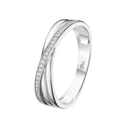 Inel din argint  cu pietre Cubic Zirconia Incolor
