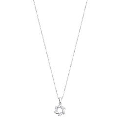 Colier din argint  cu pietre Cubic Zirconia Incolor